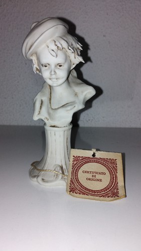 Busto porcellana biscuit nico - biscuit,