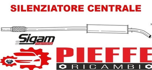 Marmitta silenziatore centrale
