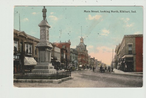 Postcard street scene - street,