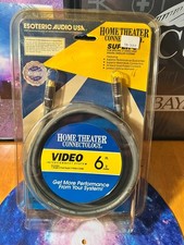 Esoteric Audio USA Home Theatre Connettività Oro 24K HD VHS Cavo SIGILLATO 1995