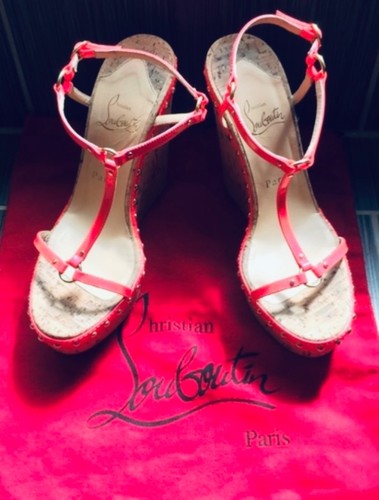 Christian louboutin rosa zeppa - christian,