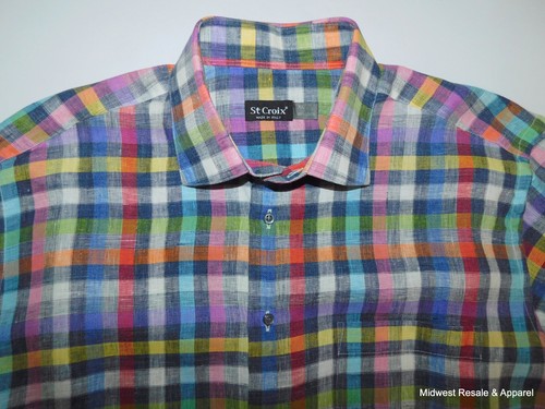 Camicia croix uomo xl lino - camicia, st.