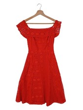 ASOS Abito in pizzo Donna Abito Taglia IT 36 rosso elegante