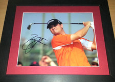 ZACH JOHNSON US GOLFER GOLF LEGEND DISPLAY FIRMATO A MANO