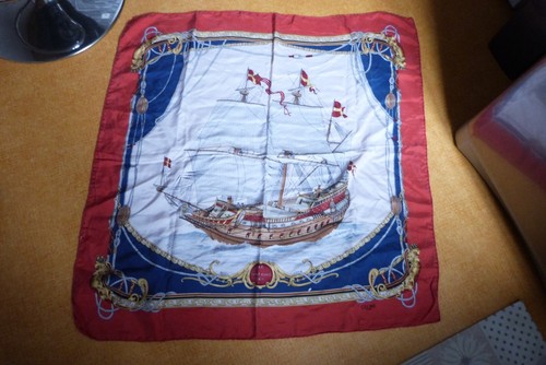 Ancien foulard soie - ancien,