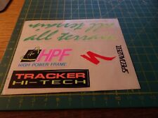kleber ADESIVO LABEL STICKER VINTAGE anni 80 specialized hpf tracker