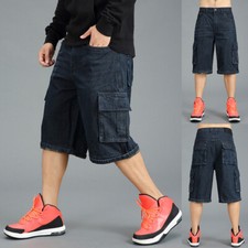 Pantaloni Corti In Denim Cargo
