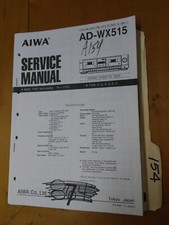 Aiwa wx515 service - ad-wx515, manual