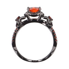  Anello nero gotico con