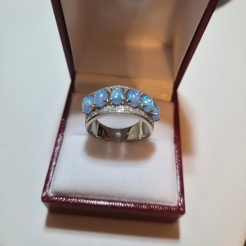 Anello fascia opale - a, e