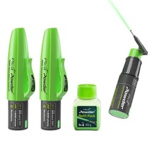 2 x Pica Powder marcatore spray marcatore a foro profondo 360° braccio spray + polvere di ricarica