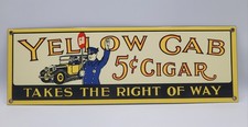 Insegna Vintage Giallo Cab