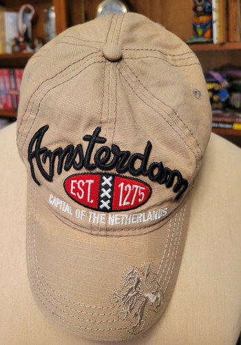 Cappello amsterdam ricamato - amsterdam,