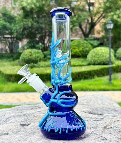 Bong vetro blu spesso - bong,