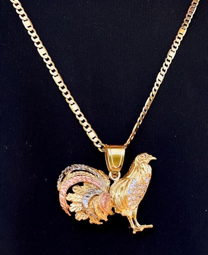 Collana gallo pollo riempito - gallo,