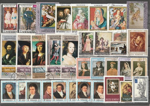 Arte lotto francobolli - lotto, di