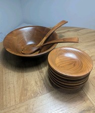 Set 9 ciotole in legno noce