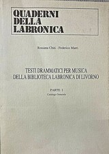 Testi drammatici per musica