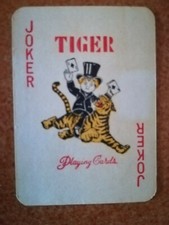 vecchia carta da gioco antica JOKER playing card POKER JOLLY -------