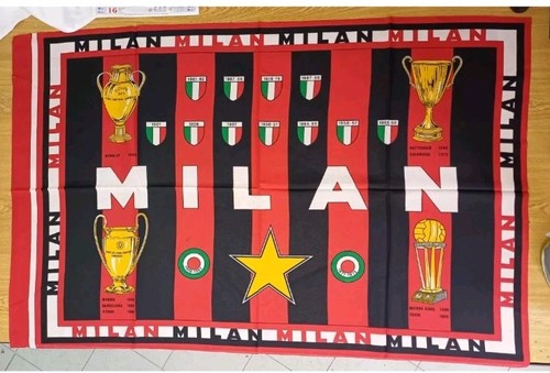 Bandiera milan anni nuova - milan, 90
