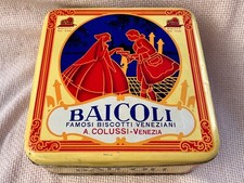 Scatola Biscottiera Vintage Veneziani Bacoli Made in Italy Retro Arredamento Cucina