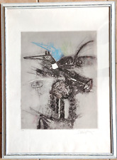 Meravigliosa acquaforte acquatinta firmata a mano Wilfredo Lam in cornice