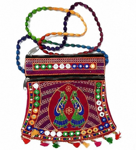 Borsa tracolla ricamata - tracolla,