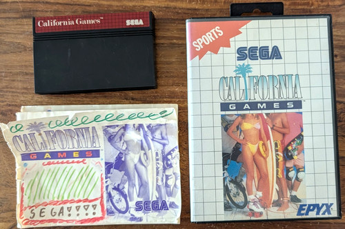 California games sega master - games,