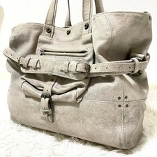 Borsa a mano a tracolla Jerome Dreyfuss borsa in pelle grigio argento Y2K tote borchie