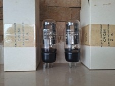 2x 1950s CV1264 KB/Z (FW4-500)  Mullard, Black Base, Black Plate, Nos,Nib,New