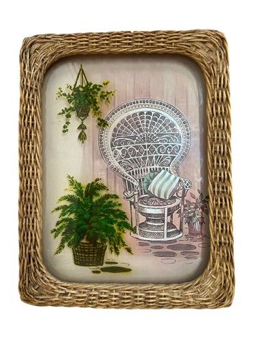 Sedia vintage anni boho con - sedia,