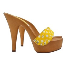 Zoccoli Gialli Pois - Scarpe