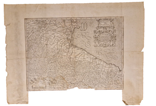 Rara mappa antica romagna olim - antica,