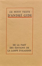 GIDE (André). Emile