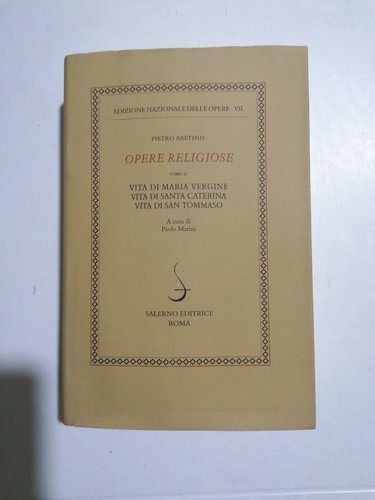 Opere religiose vita maria - opere, di