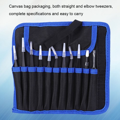 11x pinzette borsa tela set - 11x,