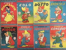 Gli Albi di Biancaneve Rara Serie completa 8 albi Disney Mondadori 1938 Eolo