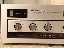 vintage 1980 amplificatore integrato Kenwood KA-400 appena revisionato