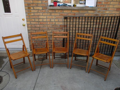 Sedie vintage pieghevoli in - 5,