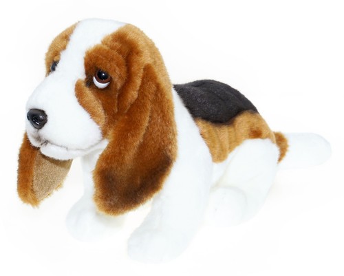 Peluche basset cane cm - 32,