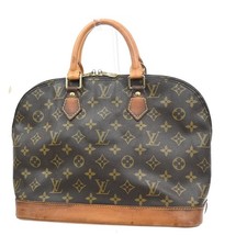Borsa a mano Louis Vuitton LV logo Alma monogramma pelle marrone Francia M51130 61CA355