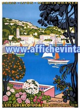 affiche poster  Cote d azur