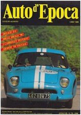AUTO D’EPOCA 7-8/1990 DELAGE D8 – FIAT ABARTH 750 VIGNALE – CABRIOLET PEUGEOT