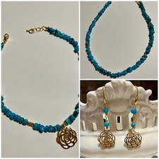 Collana donna e orecchini con