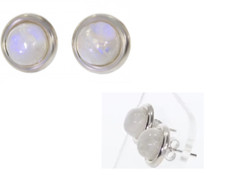 Orecchini A Perno 8MM Pietra