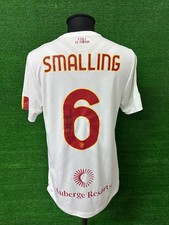Maglia Roma SMALLING COA Match Worn Shirt Vs Napoli Signed Unwashed Indossata
