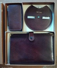 Tritico vintage auto in pelle