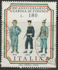 Italia Divise Guardia di Finanza Forze di Polizia Italiane 1974 Usato 17823