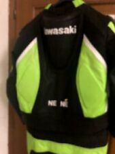 Kawasaki Motociclista Pelle Giacca Pantalone Corsa Tuta Motocicletta Protezione