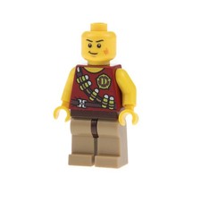 1x Lego Minifigur Dino Held